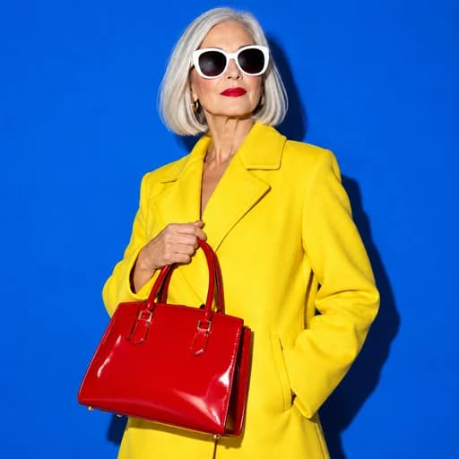Bold editorial ad look